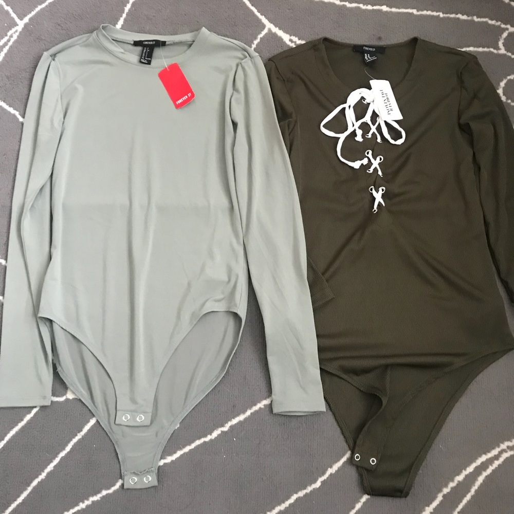 F21 Brand New Bodysuits- Bodysuits Sold Separately